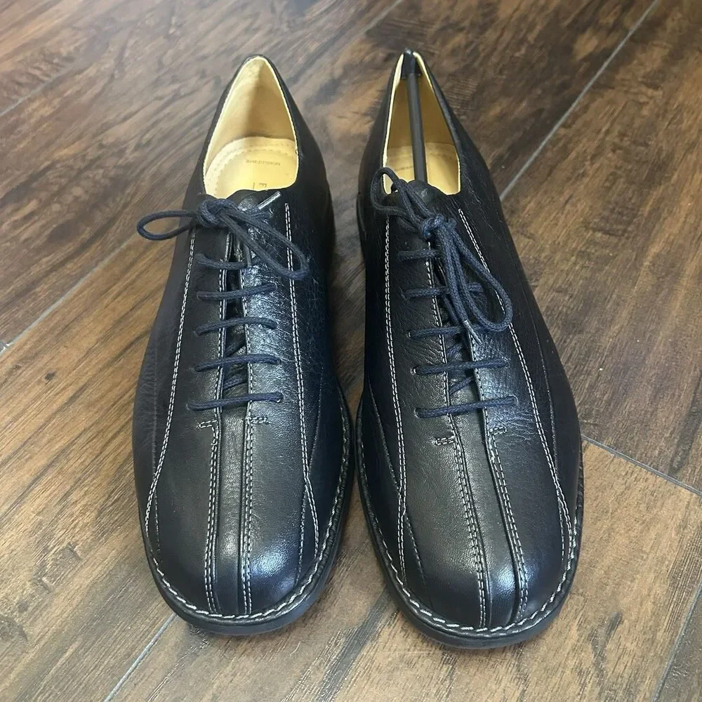Florsheim Mens Black Leather Dorset Oxford Dress Shoes Size 10M Excellent